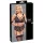 Cottelli Bondage Plus Size - spets bh-set (svart) - 3XL