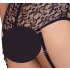 Cottelli Bondage Plus Size - spets bh-set (svart) - 3XL