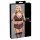 Cottelli Bondage Plus Size - spets bh-set (svart) - 4XL