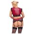 / Cottelli Bondage Plus Size - spets-bh set (röd)