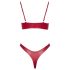 Cottelli Party - glansigt bh-set (rött) - 80B/M
