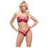 Cottelli Party - bh-set med glanseffekt - röd - 85B/L