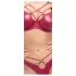 Cottelli Party - bh-set med glanseffekt - röd - 85B/L
