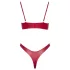 Cottelli Party - bh-set med glanseffekt - röd - 85B/L