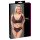 Cottelli Plus Size - transparent mönstrad BH-set (lila)