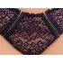 Cottelli Plus Size - transparent mönstrad BH-set (lila)