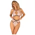Obsessive - bh-set - spetsdetaljer - rosa - L/XL