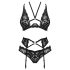 Obsessive Alessya - spetsunderklädesset (svart) - M/L