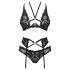 Obsessive Alessya - spetsunderklädesset (svart) - M/L