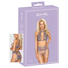 Kissable - spetsunderklädesset (lila) - L/XL