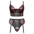 Cottelli Plus Size - justerbar bh-set (röd)