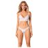 Obsessive Set Heavenlly - spetsunderklädesset (vit) - M/L