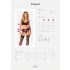 Obsessive Chemeris - BH-set med strumpeband (svart)