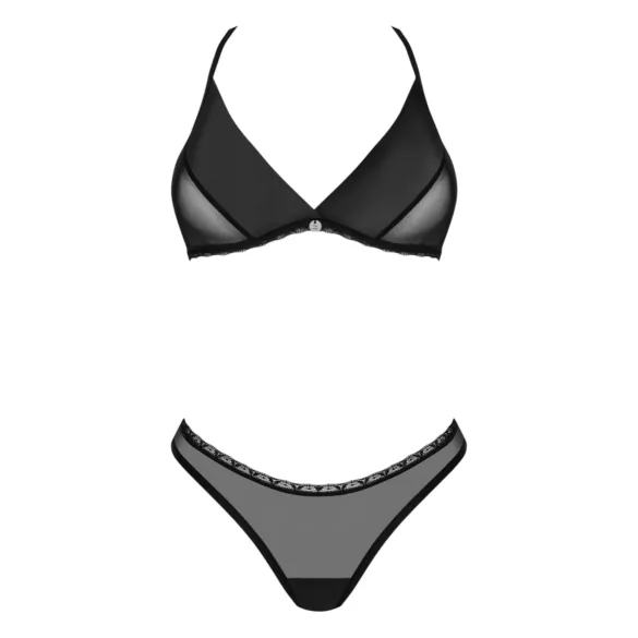 Obsessive - bh set - spetsdetaljer - svart - M/L
