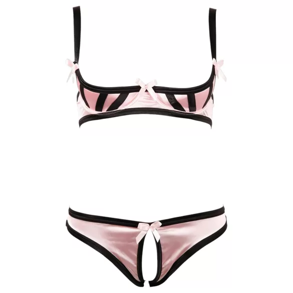 Cottelli - bh-set med ränder - svartvitt - 80B/M
