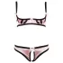 Cottelli - bh-set med ränder - svartvitt - 80B/M