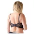 Cottelli Plus Size - bygel-bh med remmar - lyftande - svart - 95D