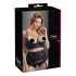 Cottelli Plus Size - bygel-bh med remmar - lyftande - svart - 95F