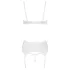 Cottelli - bygel-bh och trosa set - snörning spets - vit - 85C/L