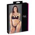 Cottelli - Remställ & String med ringdetalj (svart) - 85B/L