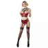 Abierta Fina - ringar bh-set (röd) - 80C/M