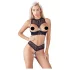 Cottelli - öppen bh-set - svart - 80B/M