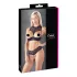 Cottelli - öppen bh-set - svart - 85B/L