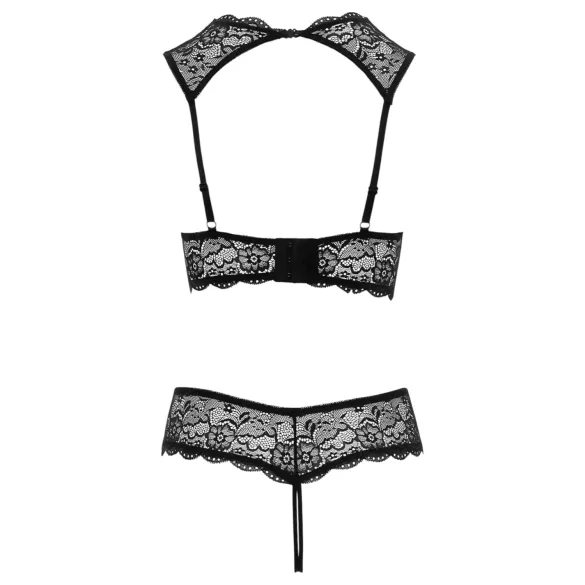 Cottelli - öppen bh-set - svart - 85B/L