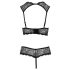 Cottelli - Öppen BH-set (svart) - 85B/L