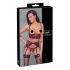 Cottelli Bondage - Röd spetsig bygel-BH-set - M