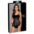 Cottelli Bondage - glansigt set med handbojor (svart) - M
