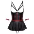 Cottelli Bondage - glansigt set med handbojor - svart - 80B/M