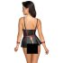 Cottelli Bondage - glansigt set med handbojor (svart) - M