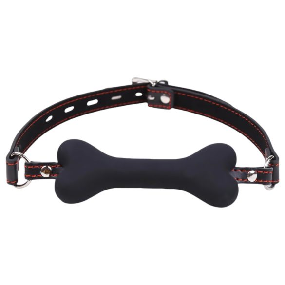 Ida Leather - benformad munbit (svart)