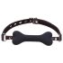 Ida Leather - benformad munbit (svart)