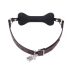Ida Leather - benformad munbit (svart)