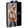 Cottelli Bondage - kroppsselar bikini - glänsande dekor - svart
