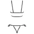 Cottelli Bondage - kroppsselar bikini - glänsande dekor - svart