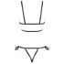 Cottelli Bondage - blank kroppssele bikini (svart) - L