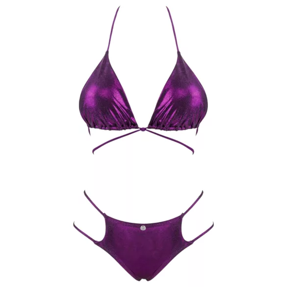 Obsessive Balitta - Glänsande, Halterneck Bikini (Lila)