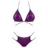 Obsessive Balitta - Glänsande, Halterneck Bikini (Lila) - L