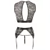 Cottelli Bondage - spetsunderklädesset med handbojor (4‑delars)