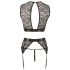 Cottelli Bondage - spetsunderkläder set (4 delar) - M
