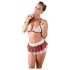 Cottelli - Sexig skoluniform med bh-set - L