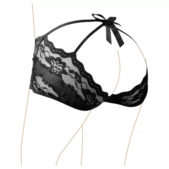 Cottelli - spets stringtrosa - svart - M