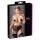 Cottelli Plus Size - spetsstrumpbyxor med strumpeband (svart) - XXL
