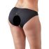 Cottelli Plus Size - spetsiga öppna trosor (svarta) - XL