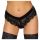 Cottelli Party - spetsstring med kedjor (svart) - XL