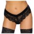 Cottelli Party - spetsstring med kedjor (svart) - XL