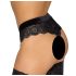 Cottelli Party - spetsstring med kedjor (svart) - XL